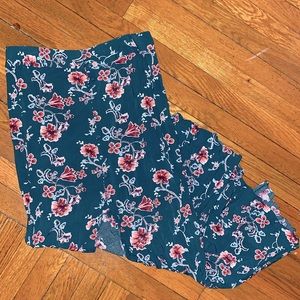 Button-Up Maxi Skirt with Slit